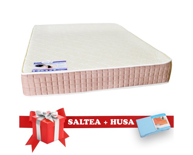 Set Saltea SuperOrtopedica Lux Saltex 1600x1900 + Husa cu elastic